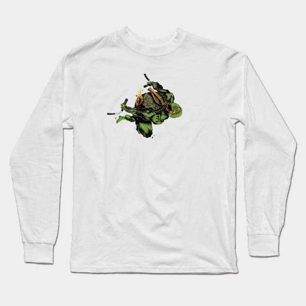 Mikey attacks! Long Sleeve T-Shirt by PaCArt03